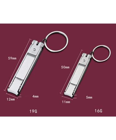 CHJHJKG Nail Clippers (Beauty) Foldable 0.5cm Ultra-thin Portable Stainless Steel Nail Toe Cutter Trimmer Scissor Manicure Pedicure Tool Fingernail Clipper(L) - Buy Online on GoSupps.com