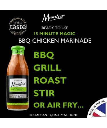 Mumtaz BBQ CHICKEN Marinade Sauce 500g 15 Minute Magic Marinade Medium Spiced BBQ-Grill-Roast-Stir or Air fry All Natural Ingredients Gluten Free Vegan Friendly. - Buy Online on GoSupps.com