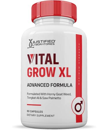 (2 Pack) Vital Grow XL Pills 1484MG Advanced Formula Proprietary Blend for Men 60 Capsules 60 Count (Pack of 2) - Buy Online on GoSupps.com
