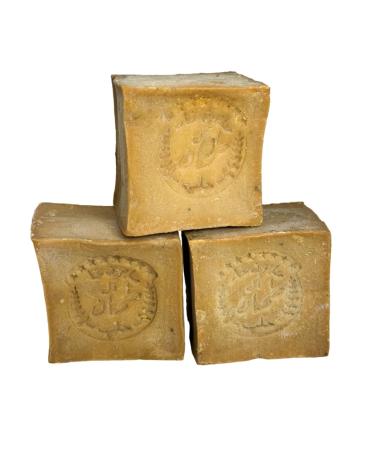 TENGRI Tengri Aleppo soap with 80% olive oil 20% hand hair soap - vegan - natural product - 3 x approx. 200 g