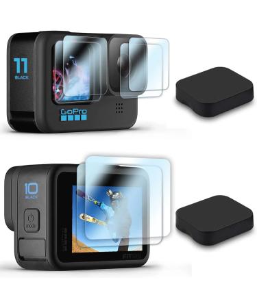 FitStill Screen Protector for GoPro Hero 11/10 / 9 Black, Ultra lear Tempered Glass Back Screen Protector + Tempered Glass Lens Protector+Tempered Glass Front Screen Protector+Lens Cover - 2 Packs - Buy Online on GoSupps.com