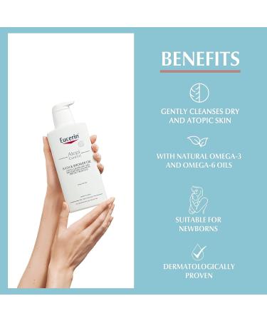 Eucerin AtopiControl Bath and Shower Oil 400ml - Soothing Relief for Dry, Irritated Skin - Buy Online on GoSupps.com