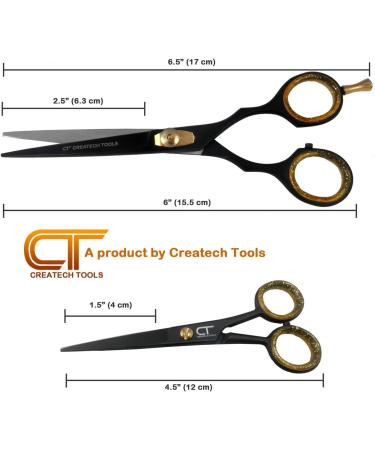 Hair Scissors Set Large and Small Hair Cutting Hairdressing and Trimming Black Scissors Family Care Pack - Buy Online on GoSupps.com