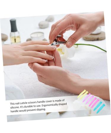 Ipetboom 4 Pairs Cuticle Nipper Handle Sleeve Tip Scissors Safety Cover Embroidery Scissors Sewing Scissors Cover Lopper Siliconescissors Cover Scisors Non-Slip Protection Cap - Buy Online on GoSupps.com