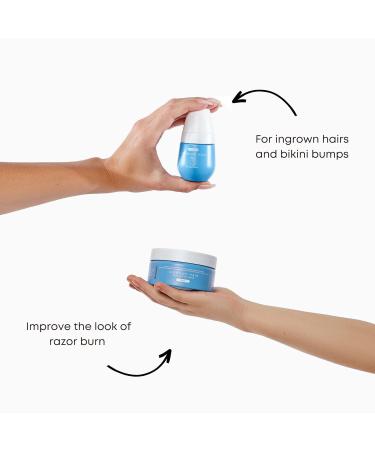 Bushbalm Ingrown Hair Routine - Roller Rescue Nude Oil and Nude Scrub Bundle - AHA & BHA - Exfoliating Soothing Cooling for Intimate Areas Underarms - Helps With Razor Bumps Ultimate(Trio Bundle) Roller-Nude Trio - Buy Online on GoSupps.com