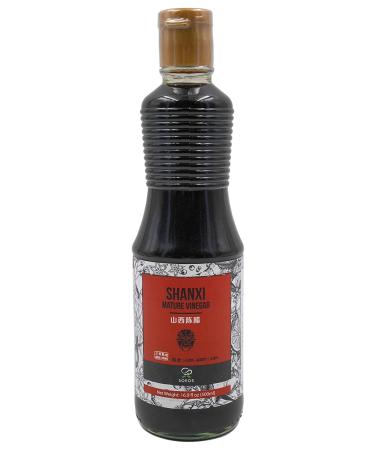 Soeos Shanxi Black Vinegar 16.9oz (500ml) - Traditional Mature Aged Chinese Black Vinegar - Buy Online on GoSupps.com