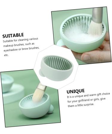 HAPINARY Cleanser of Makeup Brush Cosmetic Brush Cleaning Mat Makeup Pallets Make up Brush Cleaning Mat Skull Stationary Beauty Tools Face Scrubbers Cushion Silica Gel Sucker - Buy Online on GoSupps.com