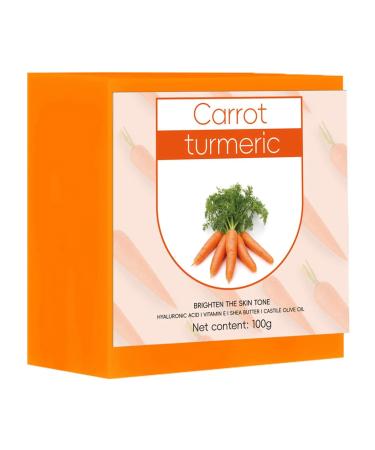 Turmeric Soap Bar Turmeric Soap For Dark Spots Turmeric Soap For Body & Face Turmeric Cleansing Soaps For Reduces Acne & Dull Skin Turmeric Soap With Vitamin A Carrot & Turmeric Extract