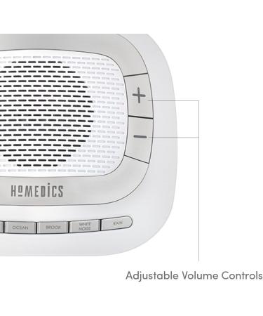 Homedics Rejuvenate White Noise Sound Machine | Travel Sleep & Relaxation | 6 Nature Sounds | Auto-off Timer | Ideal for Nursery & Babies - Buy Online on GoSupps.com