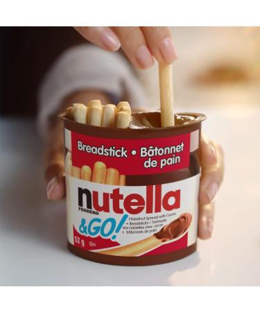 NUTELLA & GO! Hazelnut And Cocoa Spread With Breadsticks Snack Packs 6 Packs Of 4 2.0 Kilograms Nutella & GO! 24 Pack - Buy Online on GoSupps.com