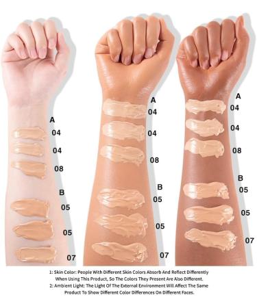 INTEROOKIE Concealer Lasting Setting Without Taking Off Makeup Foundation Facial Natural Moisturizing Moisturizing Foundation Set (B) - Buy Online on GoSupps.com
