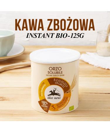 Buy Organic ALCE Nero Orzo Solubile 125G - Premium Instant Barley Coffee for International Shipping - Buy Online on GoSupps.com