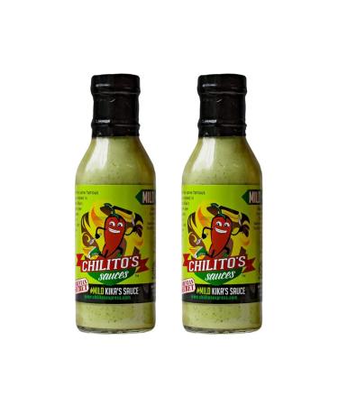 Traditional & Unique Peruvian Best Green Mild Zesty Sauce for Fish,Fajitas,Tacos,Pasta Etc.- 12 oz Peruvian Family Secret! (2 Pack)