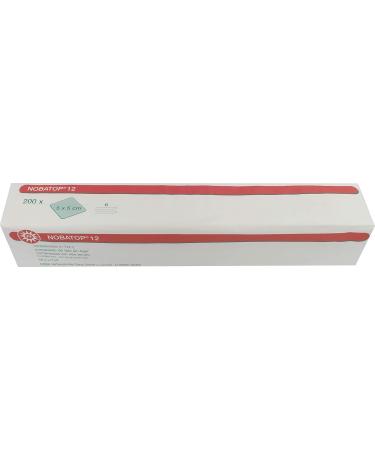 NOBATOP 12 Nonwoven Compresses - 200 Pieces 6-Ply (5.0 cm x 5.0 cm) | High-Quality Sterile Gauze for Medical Use - International Shipping Available - Buy Online on GoSupps.com