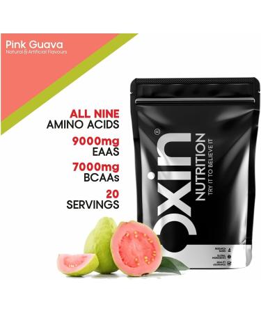 EAA 200g - Essential Amino Acids Powder | Intra/Post Workout Formula | EAA+BCAA - Pink Guava Flavor - Buy Online on GoSupps.com