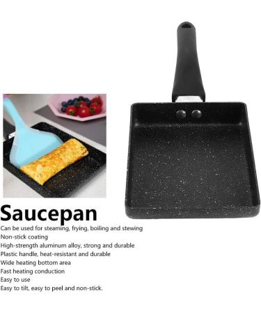Frying Pan Kitchen Cookware Grill Pan Rectangular Non Stick Saucepan Plastic Handle Black Omelet Frying Pan Maifan Stone Small Frying Pan Square Grill Pan with Meat Vegetables or Go Camp Cooking - Buy Online on GoSupps.com