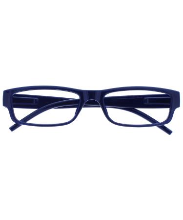 The Reading Glasses Company Blue Black Lightweight Comfortable Readers Mens Womens R32-3 +2.00 Blue Black +2.00 Magnification