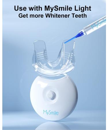 MySmile Teeth Whitening Kit with LED Light - Fast Non-Sensitive Whitener with 3 Carbamide Peroxide Gels - Remove Stains from Coffee, Smoking, Wine & Food - 10 Min Treatment - Buy Online on GoSupps.com