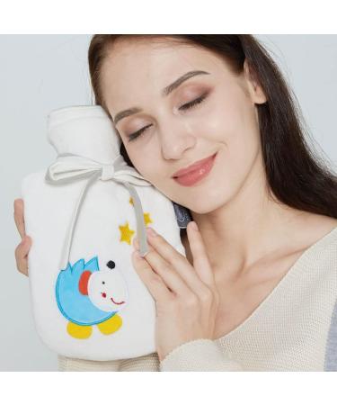 Maies Small Cute Animal Heat Bottle - 1.0L Soft Flannel Cover Hand-Foot Warmer for Menstrual Cramps | Cute PVC Hot Water Bag - Buy Online on GoSupps.com
