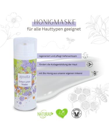 Cum Natura Ajovita Honey mask 100 natural facial mask moisture organic quality 50 ml - Buy Online on GoSupps.com