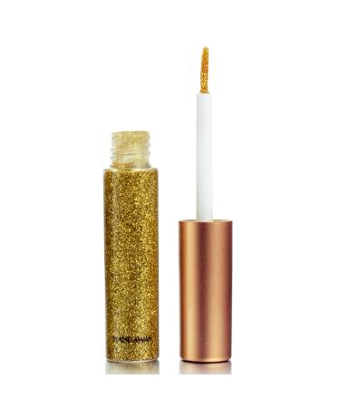 Coloured Glitter Eyeliner Liquid Yellow Glitter Liquid Eye Liner Waterproof Eyeliner Long-Lasting Glitter Liners Silver Gold Pink Green Colourful Eyeliner for Eye Makeup Yellow Yellow-02