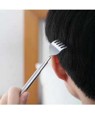 Jitnga Premium Stainless Steel Back Scratcher - 50 cm for Men & Women | Silver Head & Back Relief Tool - Buy Online on GoSupps.com