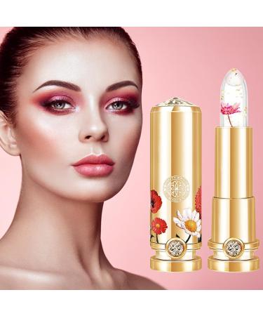 Temperature Color Changing Lipstick Flower Color Changing Lipstick Waterproof and Long Lasting Lip Balm - Buy Online on GoSupps.com