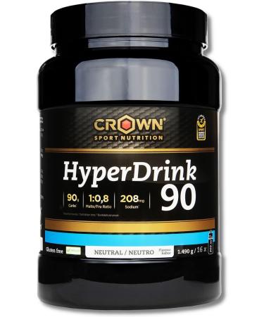  Crown Sport Nutrition Crown Sport Nutrition HyperDrink 90 Drink with 90 g of carbohydrates in 500 ml and a plus of sodium. With Maltodextrin and Fructose in ratio 1:0.8 and sea salt (Pot with 16 intakes) - Buy Online on GoSupps.com