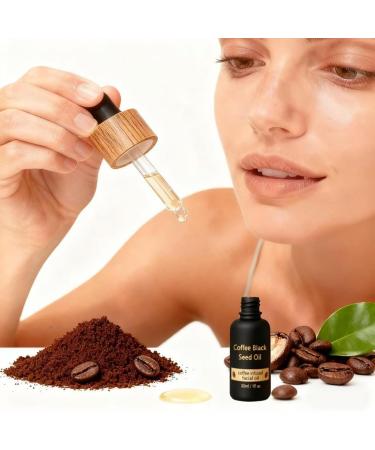 RITEMA Coffee Infused Facial Oil 30ml with Black Seed Hydrates Skin Reduce Wrinkles For All Skin Types (1) - Buy Online on GoSupps.com