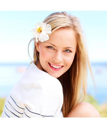 Lurrose 10pcs Hibiscus Hairpins - Hawaiian Hair Clips for Girls | Summer Party Favors & DIY Accessories - Buy Online on GoSupps.com