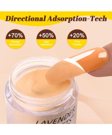 Lavender Violets 36 Colors Dip Nails Powder Starter Kit - Glitter Dipping Nail Powder Set for Beginners and Professionals - Blue, Green, Pink, Red, Purple - All Seasons DIY Manicure M955 - Buy Online on GoSupps.com