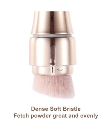 VOCOSTE 4 in 1 Portable Makeup Brush Set | Gold Tone Foundation Lip Eyeshadow & Blush Brushes | Ideal for Travel - Buy Online on GoSupps.com
