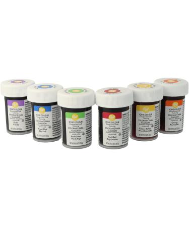 Wilton Icing Colour Gel Paste Rainbow Colours Set with Red No Taste - 6 x 28g pots - Buy Online on GoSupps.com
