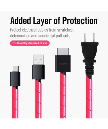 CORD DETANGLER for Curling Irons Hair Straighteners & Blow Dryers - 10-Feet Hot Pink | International Shipping Available - Buy Online on GoSupps.com