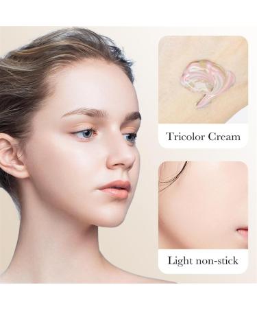 zzqclp Tricolor Concealer Cream SPF 50+ Sunscreen Isolation Cream Invisible Pores Color Corrector Long-lasting Matte Waterproof Concealer - Buy Online on GoSupps.com