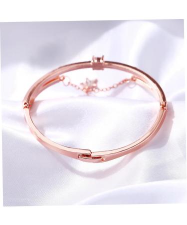 Healeved 2pcs Gemstone Bracelet Crystal Bracelets Open Star Pendant Bracelet Cuff Bracelet Star Bangle Gold Bangle Bracelet Jeweled Bangle Bracelet Women's Bracelets Diamond Miss Jewelry Rose Goldx2pcs 19.5*1.2cmx2pcs - Buy Online on GoSupps.com