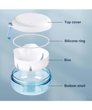 Prosdese Mirror Denture Box with Filter - Portable Bite Can & Toothpaste Tin for Safe Storage of Braces Bite Rail & False Teeth - International Shipping Available - Buy Online on GoSupps.com