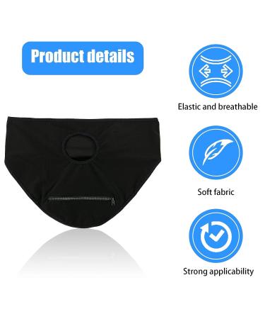 Black Ostomy Belt with Inner Pocket | Stealth Belt Ostomy Bag Cover for Men & Women | Colostomy Bags Support Wrap | Ideal for Sport & Swimming | Ostomy Supplies - Buy Online on GoSupps.com
