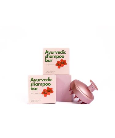 Moisturizing Ayurvedic Solid Shampoo Bar - Gentle Cleansing & Conditioning for All Hair Types | Paraben & Silicone-Free | 3 Oz - Buy Online on GoSupps.com