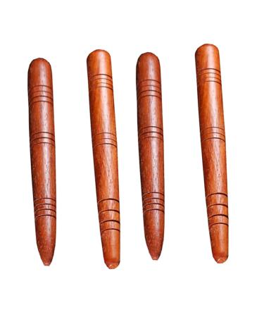Exceart Reflexzone massage stick 4PCs massage stick reflex zone massage health stick traditional thai massage stick for spa massage stick