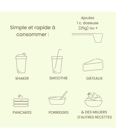Alter Nutrition - Vegan Way Organic Protein - Vegetable Whey - Peas And Rice Mix- Rich In Protein - Up to 77% Protein - Made In France - 700g (Nature) - Buy Online on GoSupps.com