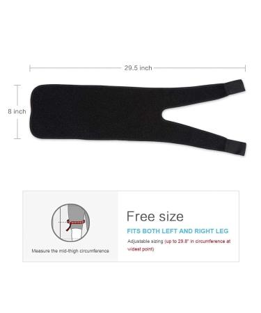 Thigh Bandage & Support for Muscle Tears | Compression with Velcro - Pain Relief for Thighs & Sciatic Nerves - Buy Online on GoSupps.com