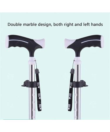 Practical Elderly People Small Four Leg Based Aluminum Alloy 10 Height Adjustment Walker with Appropriate Cane for Disabled People gait Cane Interesting - Buy Online on GoSupps.com