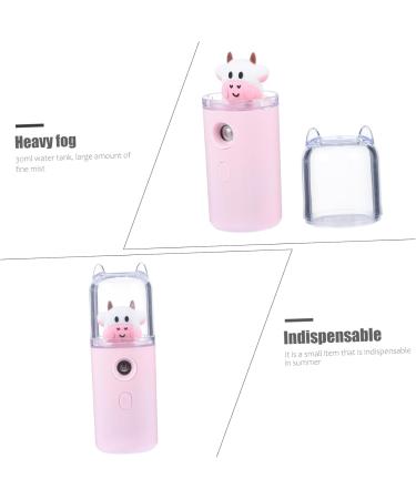 FOMIYES Moisturizer Air Diffuser Skin Care Humidifier Mini Cartoon Humidifier Office Makeup Handheld 3.8x3.8x10.8cm Pink - Buy Online on GoSupps.com