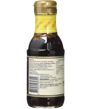 Kikkoman | Teriyaki Sauce Sesame 250Ml | Teriyaki Sauce with Toasted Sesame | Based on naturally brewed soy sauce | For Your Favourite Dish - Buy Online on GoSupps.com