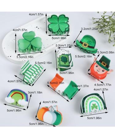 hgnxa StPatricks Shamrock Hair Claw Clip Funny Claw Clip Hair Banana Barrettes NonSlip Girl Hair Clip PonytailClamp for Women H768 - Buy Online on GoSupps.com