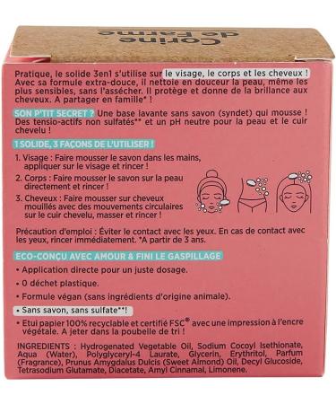 Corine de Farme - Sea Salt Scented Foaming Bath Gift Set - 1L Sea Salt Scented Foaming Bath + 75g 3-in-1 Solid Bath Fudge Bath + 1 Shower Flower - Made in France - Buy Online on GoSupps.com
