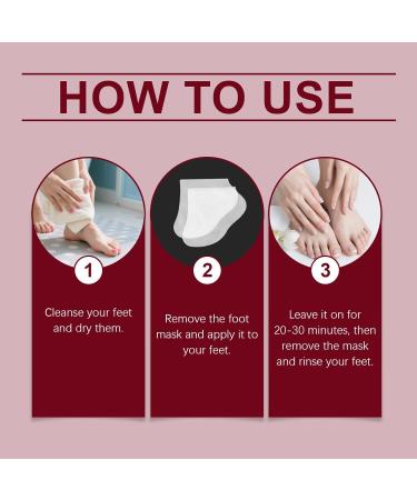 Masque pour les pieds intens ment hydratant cr me de soin pour les talons crevass s au beurre de karit adapt aux peaux rugueuses adoucit les peaux s ches mortes et callosit s - Buy Online on GoSupps.com