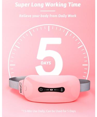 Heating Pads for Cramps - Latumab Cordless Portable Menstrual Heating Pad | Fast Relief with 3 Heat Levels & Massage Modes | Back or Belly Heating Pad - Ideal Gifts for Women - Buy Online on GoSupps.com