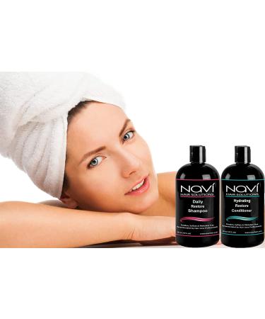 Navi Hair Growth Shampoo & Conditioner Set - Natural DHT Blocker for Thinning Hair - Safe for Color Treated Hair - Sulfate Free - Hair Regrowth for Men and Women - 2 x 16 oz - Buy Online on GoSupps.com